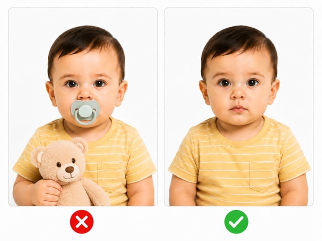 Un bébé sans tétine ni jouet