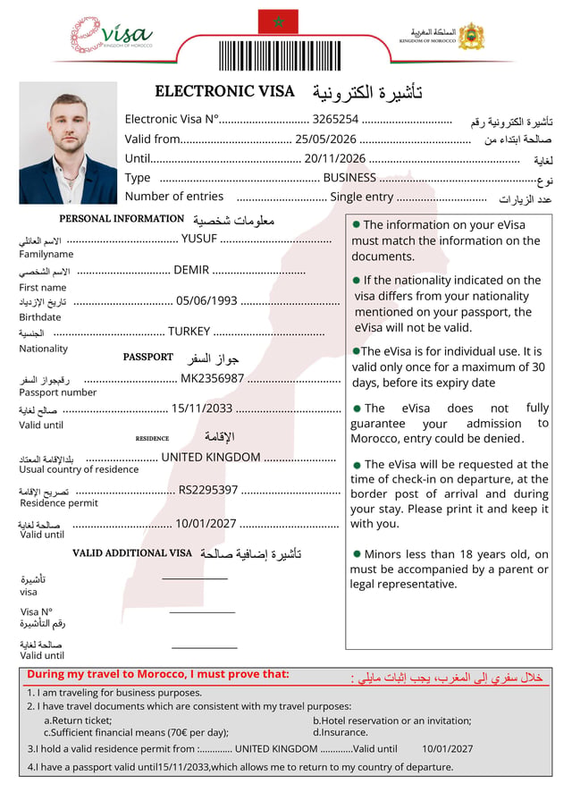 Morocco Business eVisa