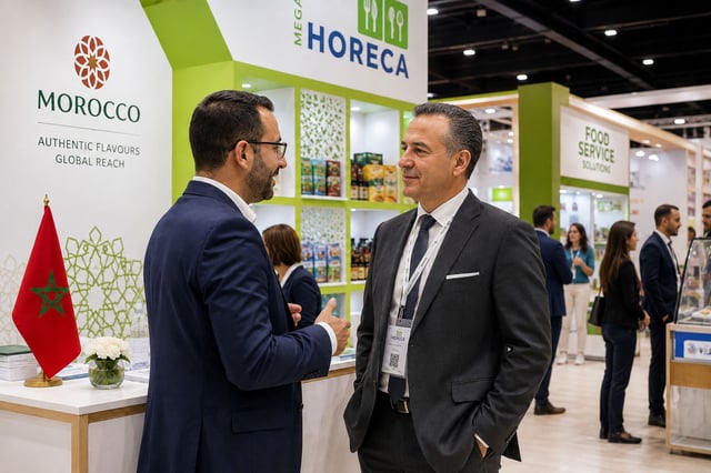 Businessman talking at Mega Horeca