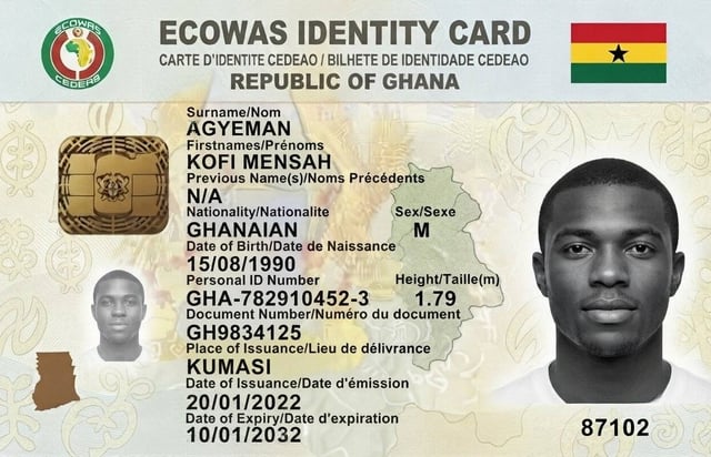 Carte nationale d'identité du Ghana