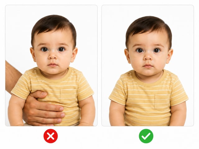 Photo d’un bébé sans personne pour le tenir