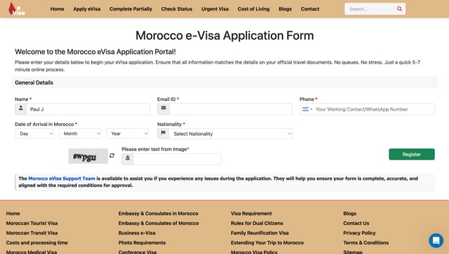 Register Your Contact Details
