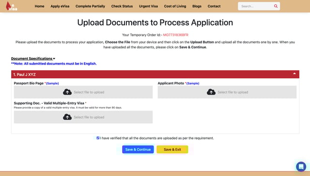 Upload Your Documents
